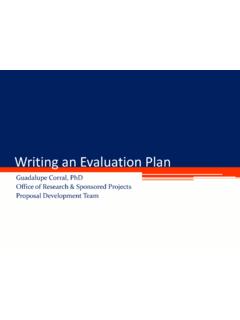Writing an Evaluation Plan - utep.edu