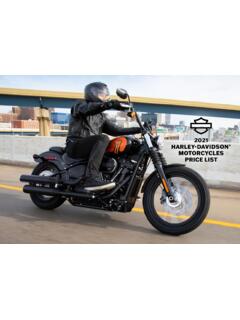 2021 MOTORCYCLES PRICE LIST - Harley-Davidson