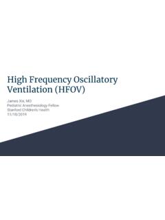 High Frequency Oscillatory Ventilation