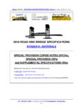 Updated: JUN 2018 2016 ROAD and BRIDGE SPECIFICATIONS ...
