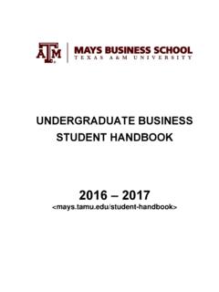 2016 – 2017 - Mays Business School