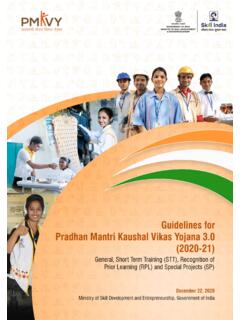 Guidelines for Pradhan Mantri Kaushal Vikas Yojana 3.0 ...