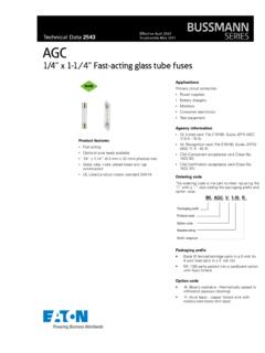 AGC Fuse datasheet - eaton.com