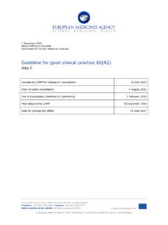 Guideline for good clinical practice E6(R2)