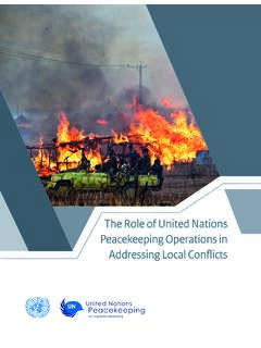 The Role of United Nations Peacekeeping Operations in ...