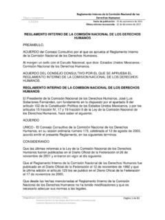 Reglamento Interno de la Comisi&#243;n Nacional de los ... - CNDH