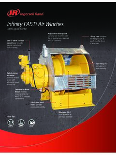 Infinity FA5Ti Air Winches - Ingersoll Rand Products