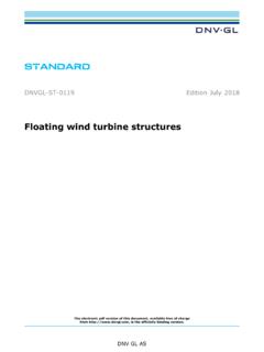 DNVGL-ST-0119 Floating wind turbine structures