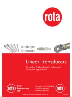 Linear Transducers - Rota Eng