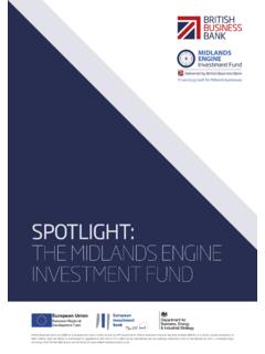 SPOTLIGHT: THE MIDLANDS ENGINE INVESTMENT …