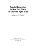 A Parent's Guide: Special Education in New York …