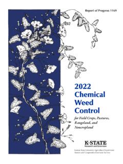 2022 Chemical Weed Control - KSRE Bookstore