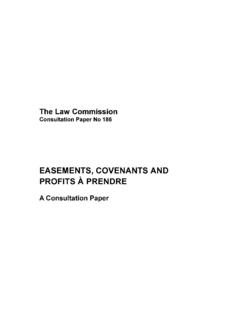 EASEMENTS, COVENANTS AND PROFITS &#192; PRENDRE