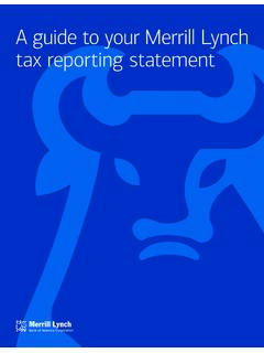 A guide to your Merrill Lynch tax reporting statement