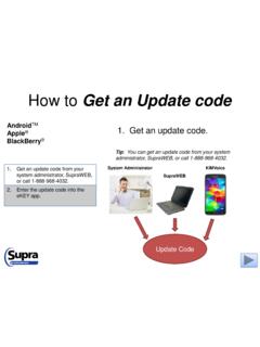 How to Get an Update code - Supra Systems for Real Estate