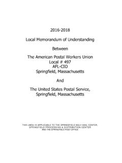 2016-2018 Local Memorandum of Understanding …