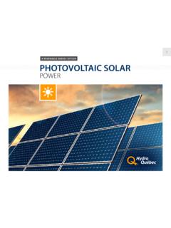 Renewable energy option. Photovoltaic solar power