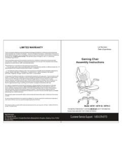 Gaming Chair Assembly Instructions - Syndigo