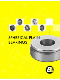 SPHERICAL PLAIN BEARINGS - Bearings Limited
