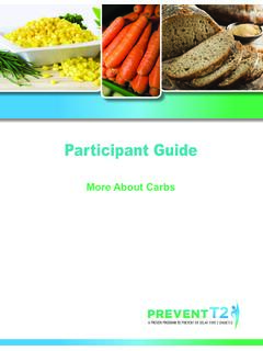 Participant Guide - More About Carbs - Centers for Disease ...