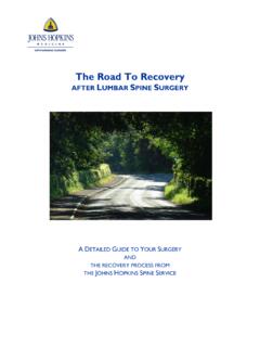 The Road To Recovery - Hopkins Medicine