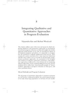 8 Integrating Qualitative and Quantitative …