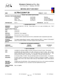MATERIAL SAFETY DATA SHEET 3 H M I NAME: ULTRA …