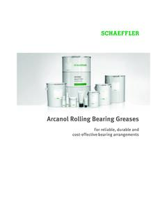 Arcanol Rolling Bearing Greases - Schaeffler Group
