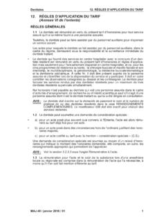 12. R&#200;GLES D’APPLICATION DU TARIF (Annexe VI de l’entente)