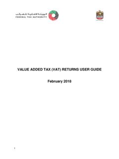 VALUE ADDED TAX (VAT) RETURNS USER GUIDE February …