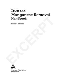 Iron and Manganese Removal - American Water Works …