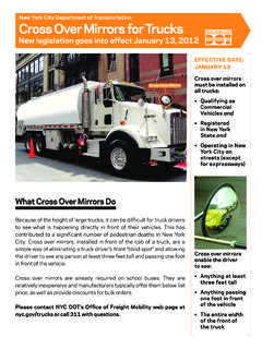 Cross Over Mirrors for Trucks - Welcome to NYC.gov