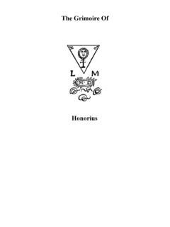 Honorius - Hermetics Resource Site