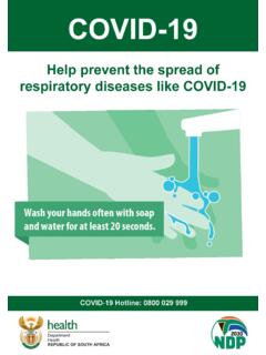 Poster Prevent COVID-19 - South African Government | Let's ...