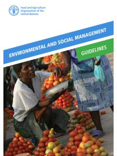 Environmental and social management guidelines