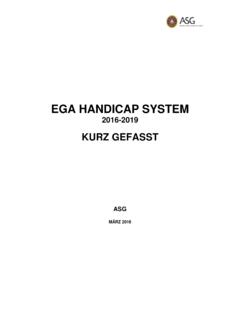 EGA HANDICAP SYSTEM - golfclub.ch