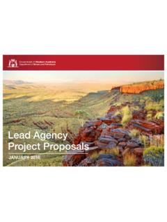 Lead Agency Project Proposals - dmp.wa.gov.au