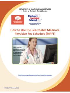 How to Use the Searchable Medicare Physician Fee …