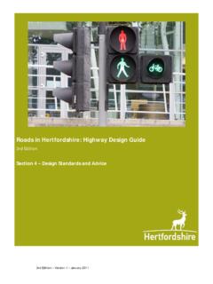 Roads in Hertfordshire: Highway Design Guide