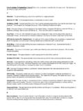Glossary of Terms - Chenango County Farm Bureau