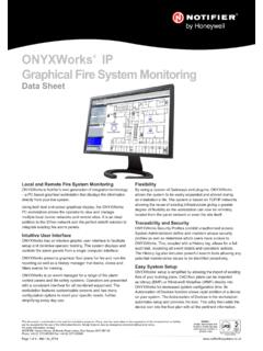 ONYXWorks IP Graphical Fire System Monitoring - …