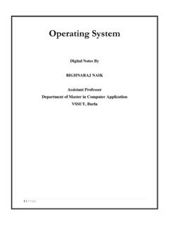 Operating System 3rd Sem - VSSUT