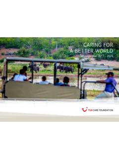 CARING FOR A BETTER WORLD - TUI Care Foundation EN