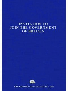 INVITATION TO JOIN THE GOVERNMENT OF BRITAIN