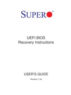 UEFI BIOS Recovery 1.0a - Supermicro