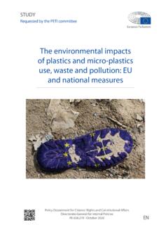 The environmental impacts of plastics and micro-plastics ...