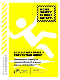 FALLS AWARENESS &amp; PREVENTION GUIDE - OrthoInfo