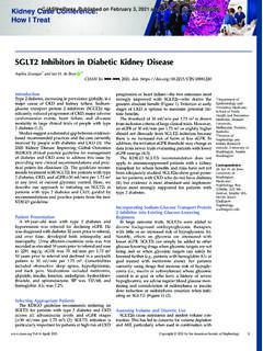 SGLT2 Inhibitors in Diabetic Kidney Disease