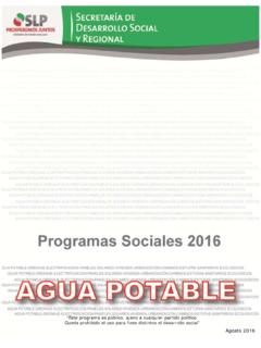 Agua - 2016 - sedesore.gob.mx