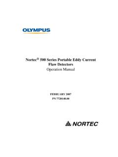 Nortec 500 Series Portable Eddy Current Flaw Detectors